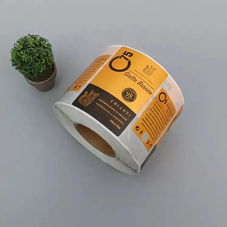 Custom Matte Self Adhesive Roll Kraft Paper Design Food Product Packaging Printing Label Stickers