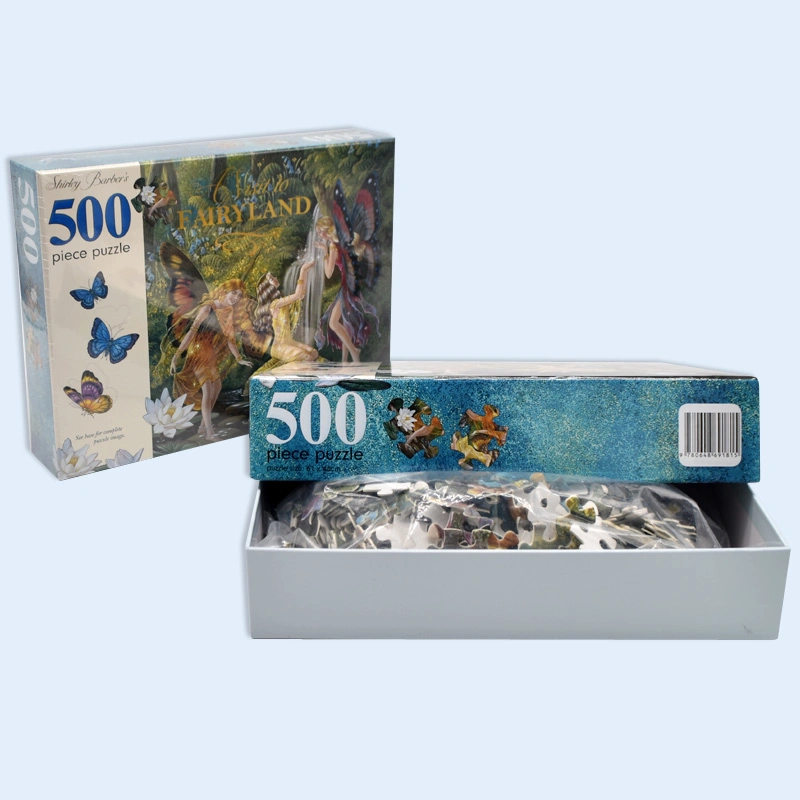 New Design 500 1000 Pieces Jigsaw Puzzle with Box Set for Kids and Adult
