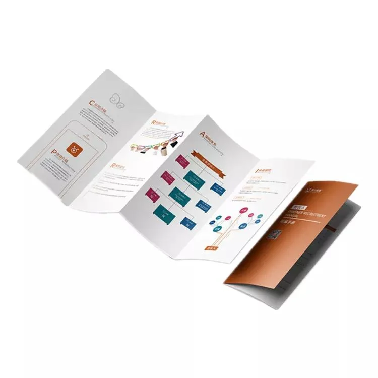 Custom Business Flyer Leaflet High-Quality Coated Paper Printing Tri-Fold Brochure