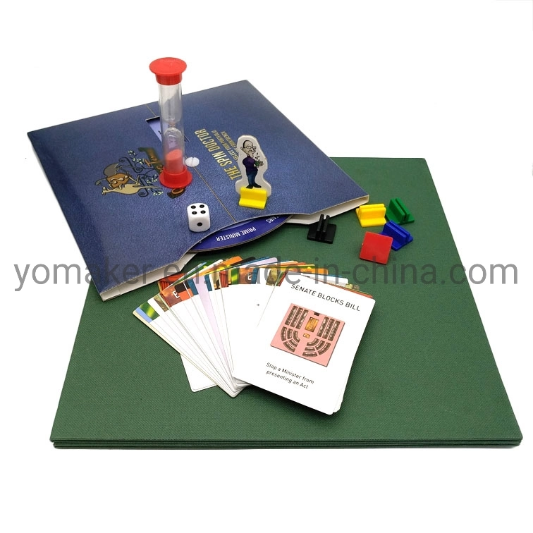 OEM Custom Foldable Game Board Family Cardboard Game Set Printing Family Travel Game with Game Pieces