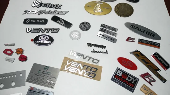Custom Metal Plating Nickel Sticker with Logo