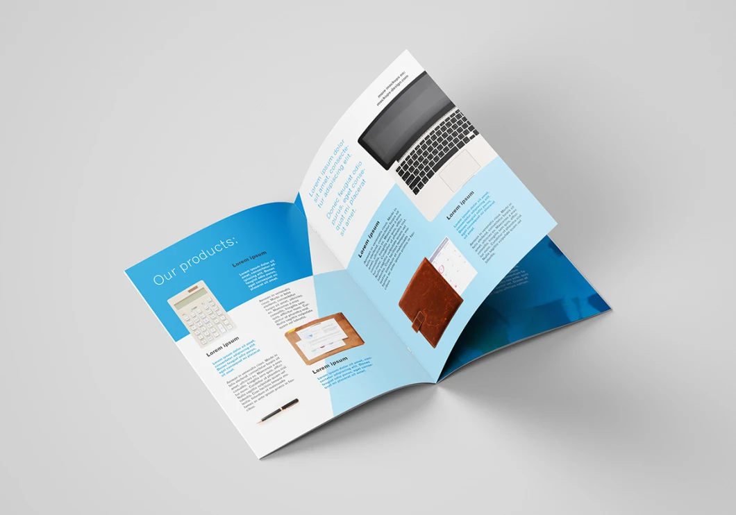 Folding Machine Commercial Letter &amp; Booklet Manual Brochure Printing Paper Custom Size Booklet