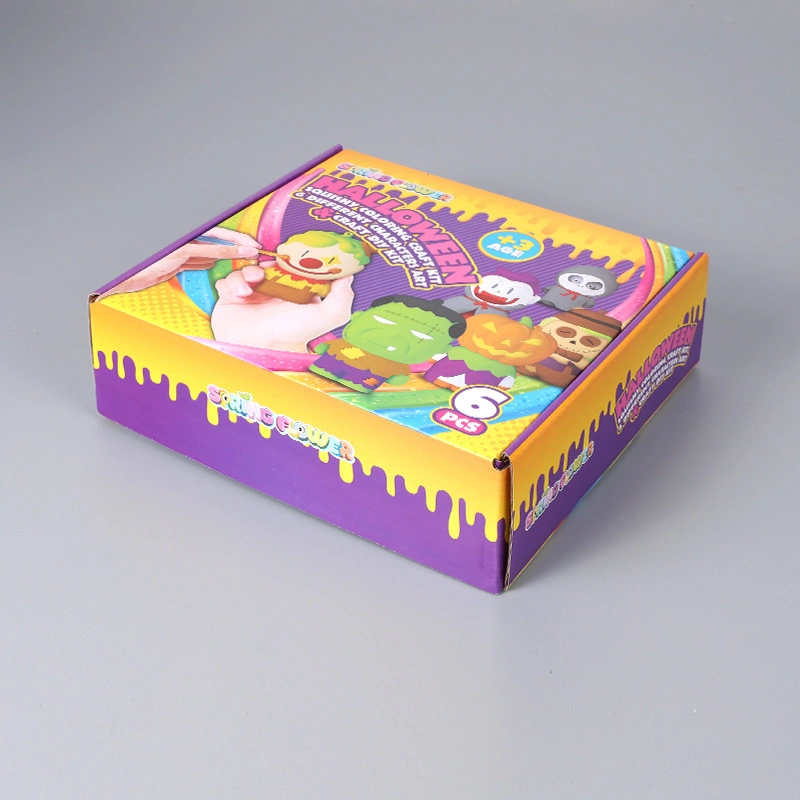 Wholesale colorful Hallowmas Children Toys Shipping Box Folding Mailer Box Custom Design Apparel Shoes Gift Packaging Box Corrugated Package