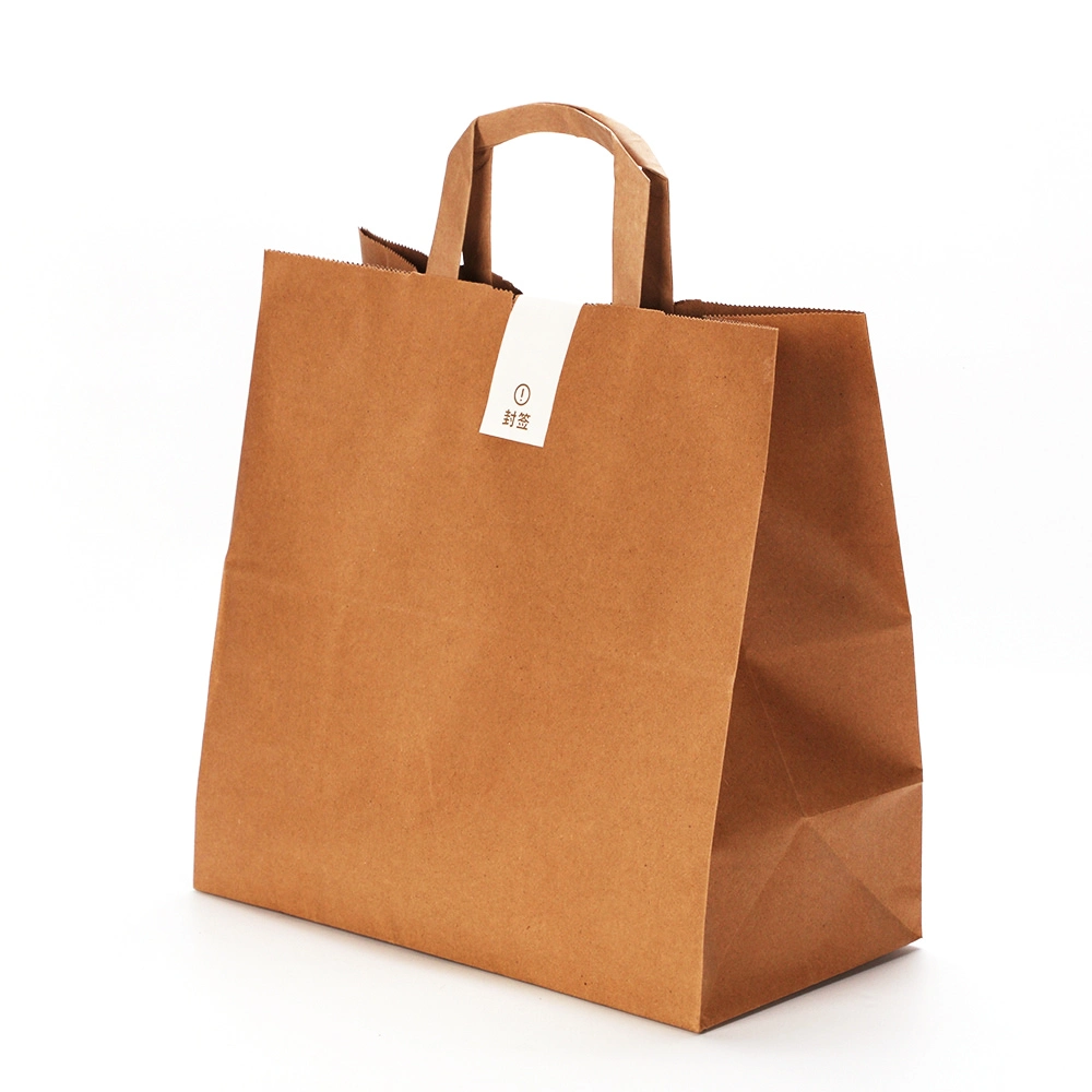 China Factory Fashion Promotional Paper Shopping Bag Custom Kraft Paper Bag
