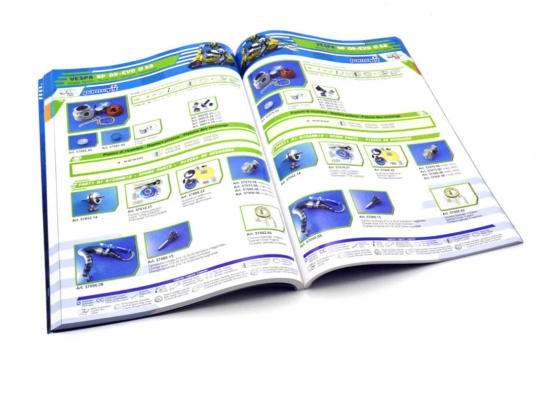 Full Color Paper Printing Custom Cheap Perfect Binding Color Brochure / Magazine Catalog