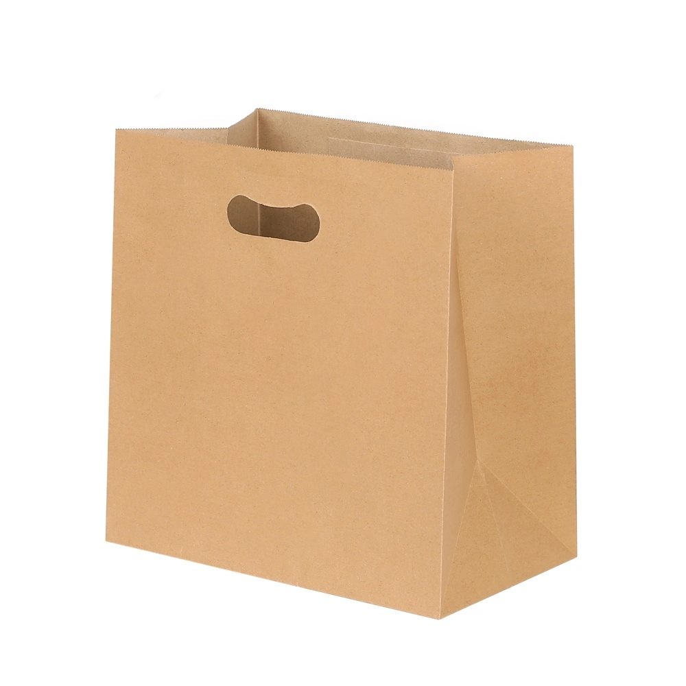 Eco Friendly Food Packaging Brown Kraft Takeaway Paper Bag