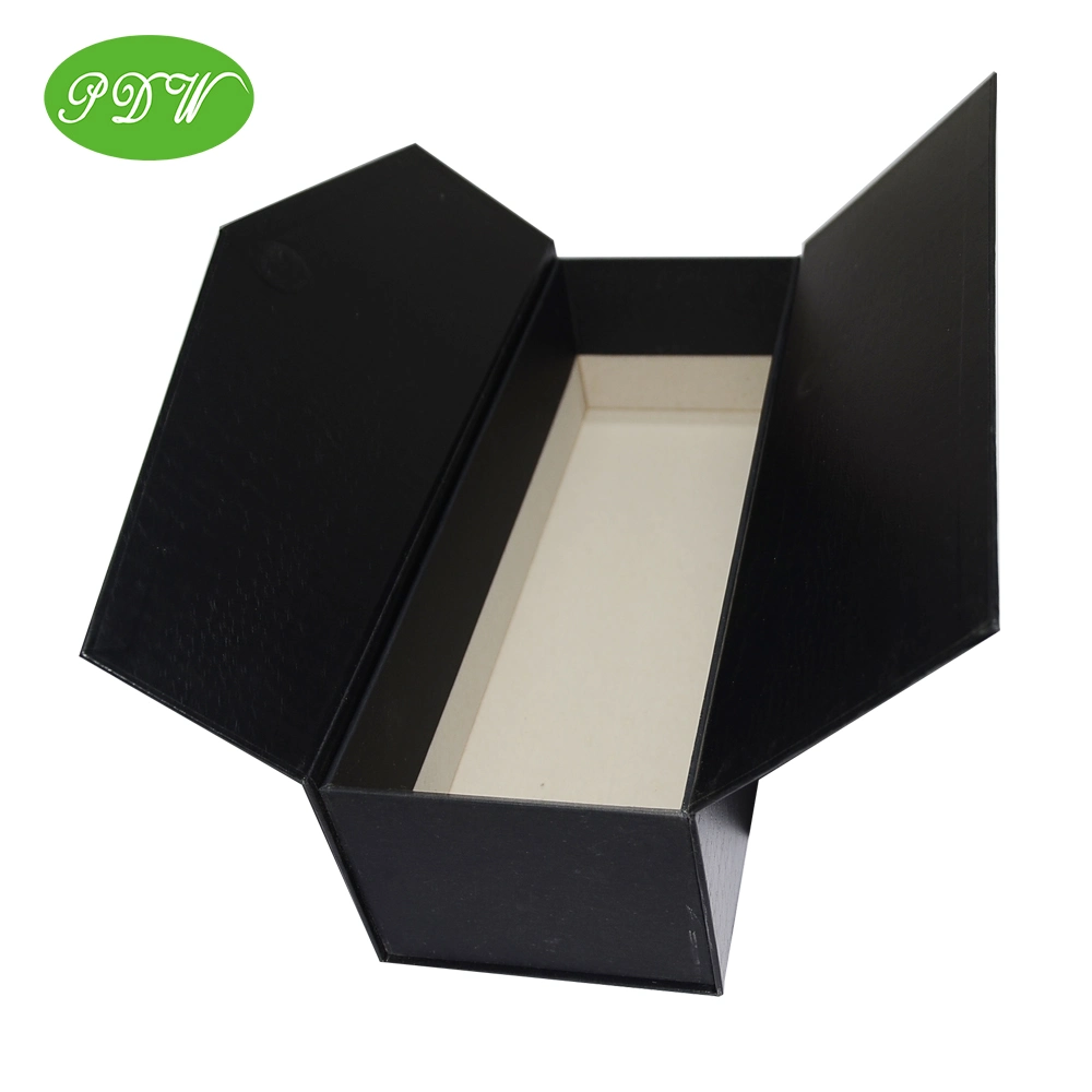 Clear Window Black Folding Gift Box Magnetic Package Box