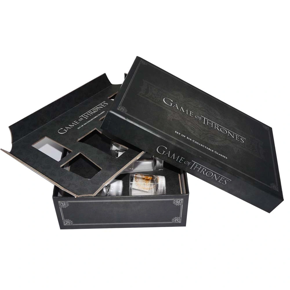 Clear Window Black Folding Gift Box Magnetic Package Box