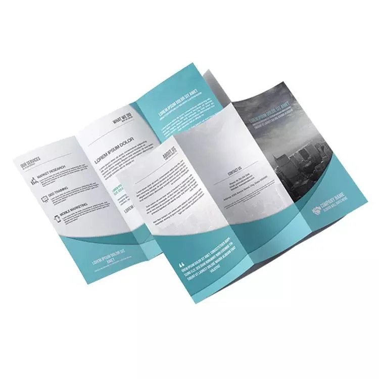 Custom Advertising Promotional Color Folded Flyer Booklet Brochure Leaflet Printing