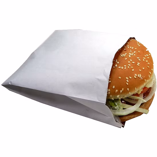 Craft Paper Aluminium Foils for Food Kebab Packaging Bag