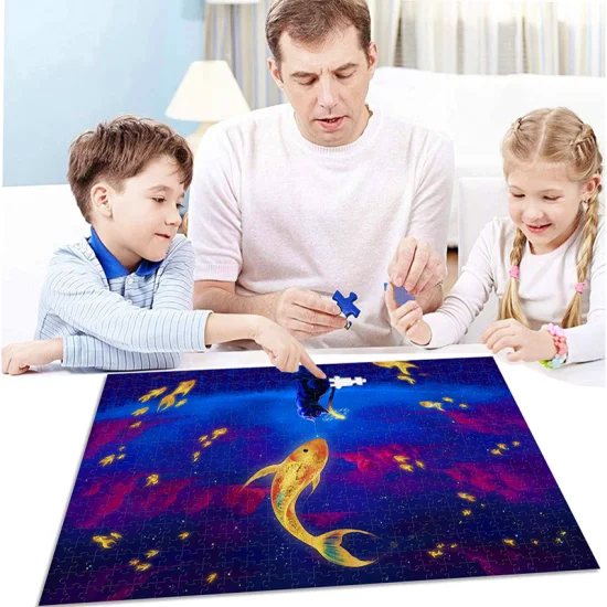 Wholesale Wooden 1000 Piece Jigsaw Puzzle with Customizable Patterns, Sizes, Pieces and Thickness, a Creative Gift for Adults to Reduce Stress and Toys for Chil