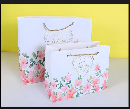 FDA/EU Free Sample Bespoke 100% Recycled Cheap Kraft Paper Restaurant Gift Shopping Clothing Carry Bag