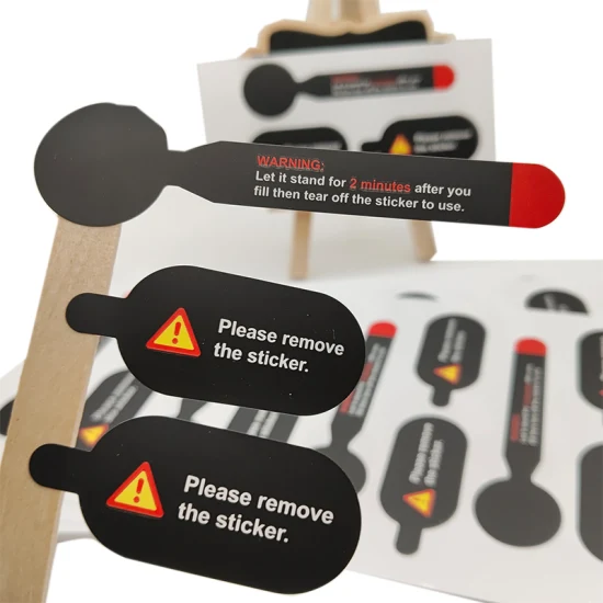 Custom Adhesive Coating Paper Printed Logo Product Packaging Label Printing PVC Paper label Sticker