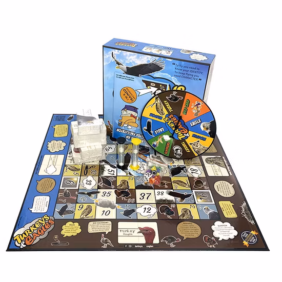 OEM Custom Foldable Game Board Family Cardboard Game Set Printing Family Travel Game with Game Pieces